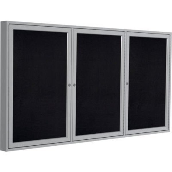 Ghent Enclosed Bulletin Board, 3 Door, 72